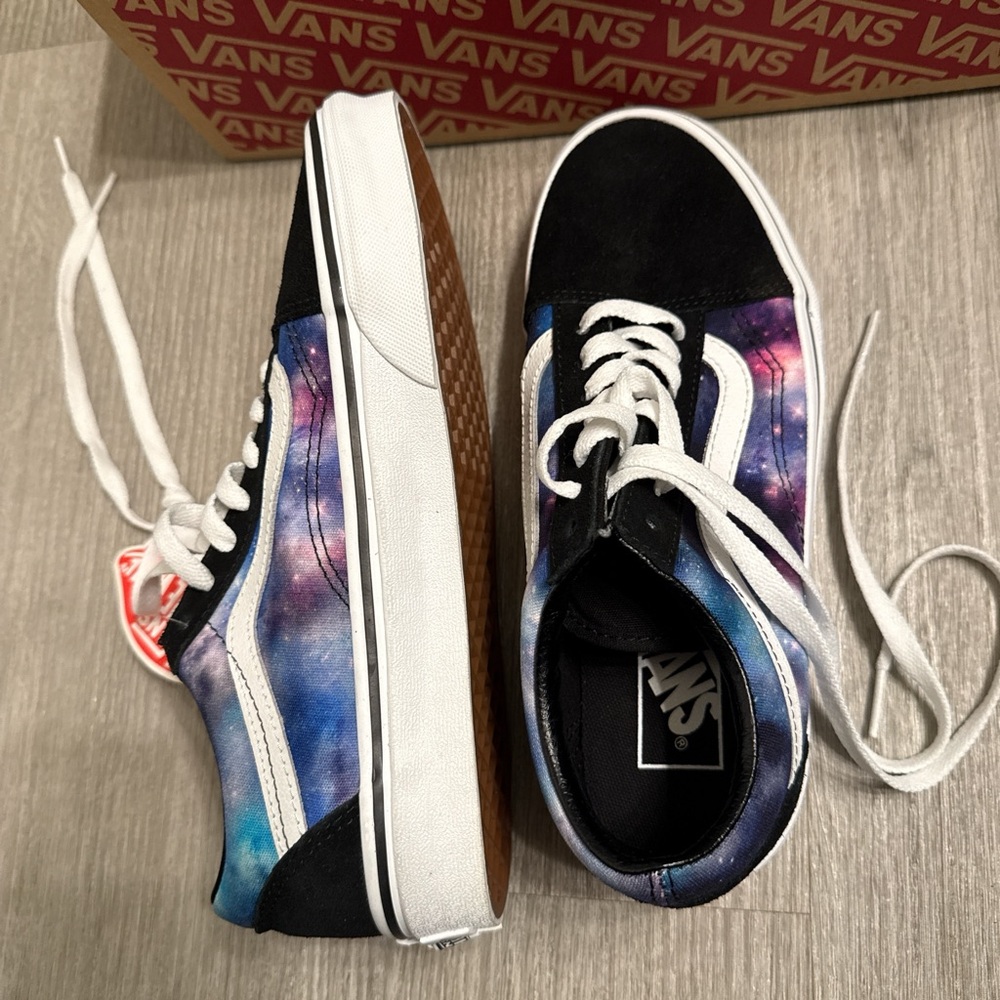 Vans Cosmic Print Sneakers with Black and White Accents